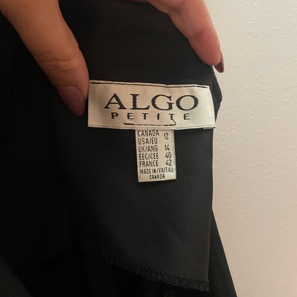 Vintage Black spaghetti strap dress with floral embroidery detail - Picture 3 of 4